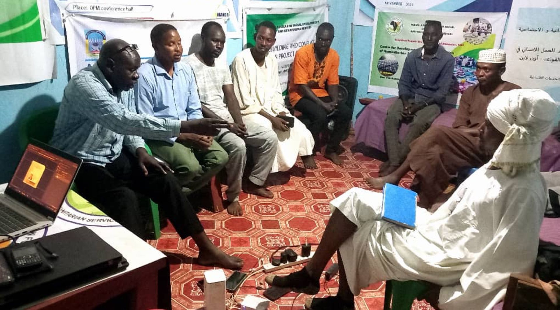 A meeting was held at the field office of the Mama Africa Organization for Humanitarian Services with Ruwasi